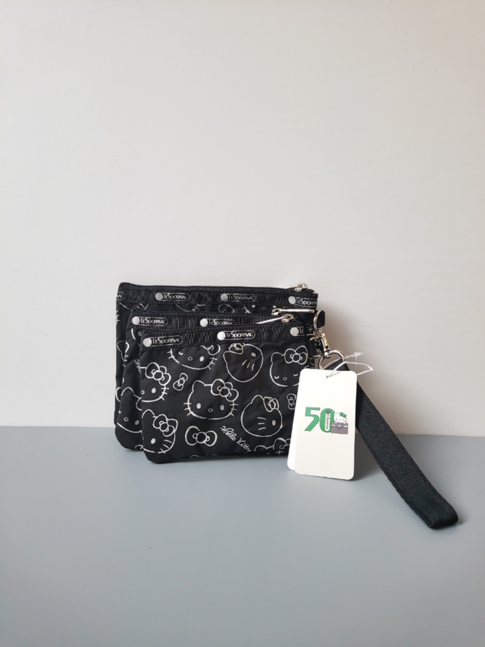 LeSportsac Hello Kitty 50th Anniversary Pouch Set NWT